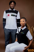 POLO ENTREPRISE BLANC NOIR