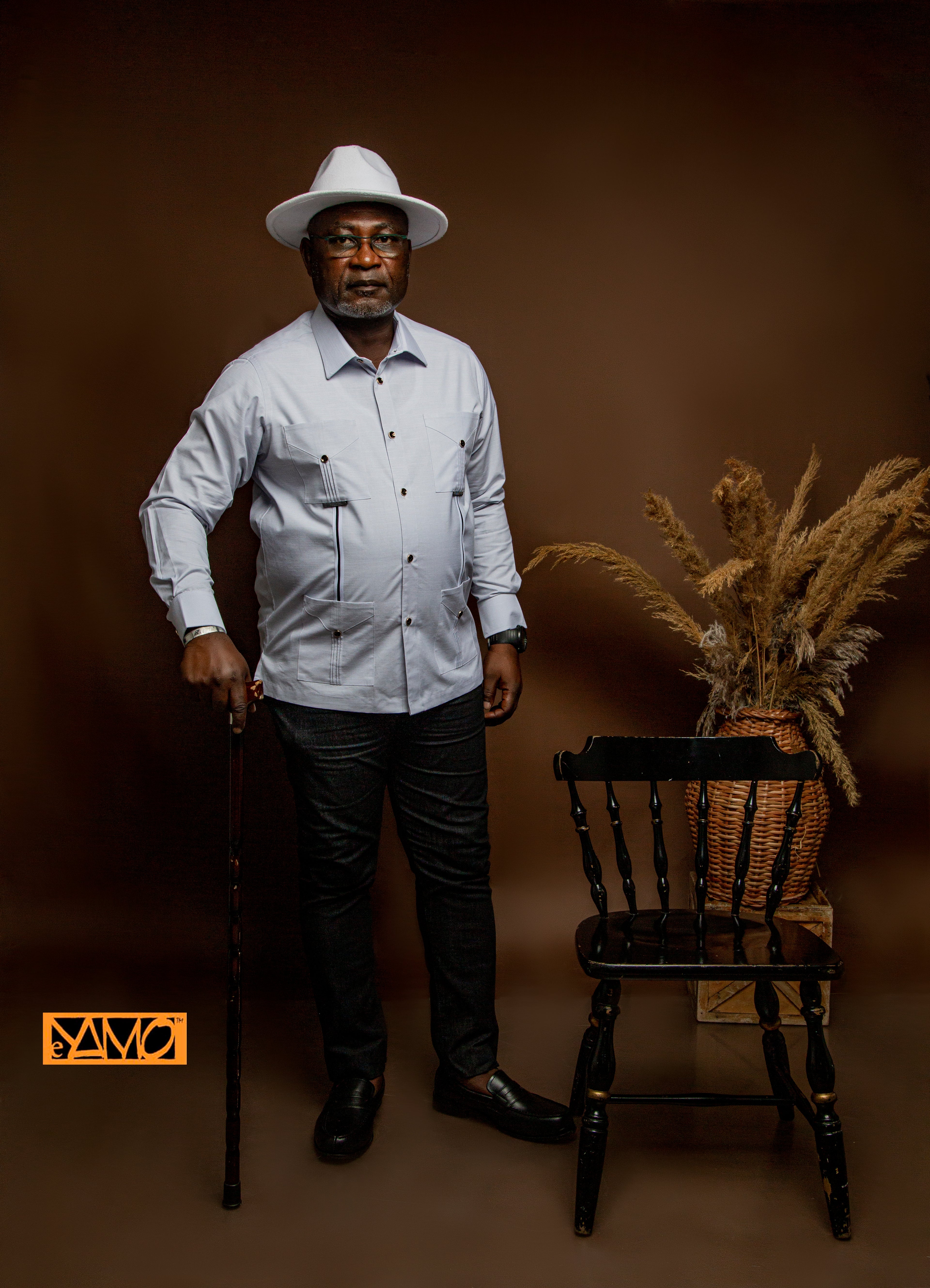 Chemise Blanche Tissé AKAN