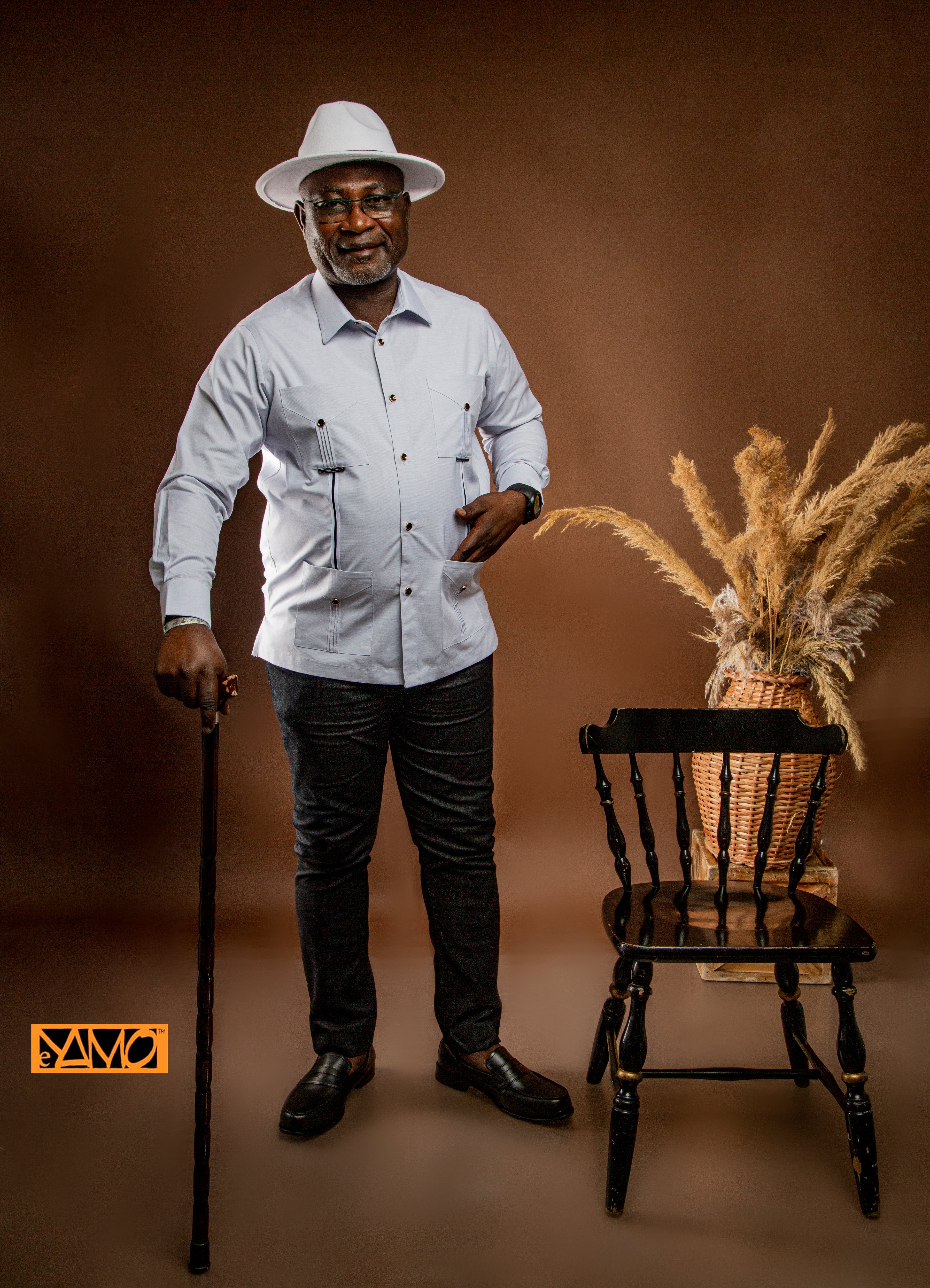 Chemise Blanche Tissé AKAN